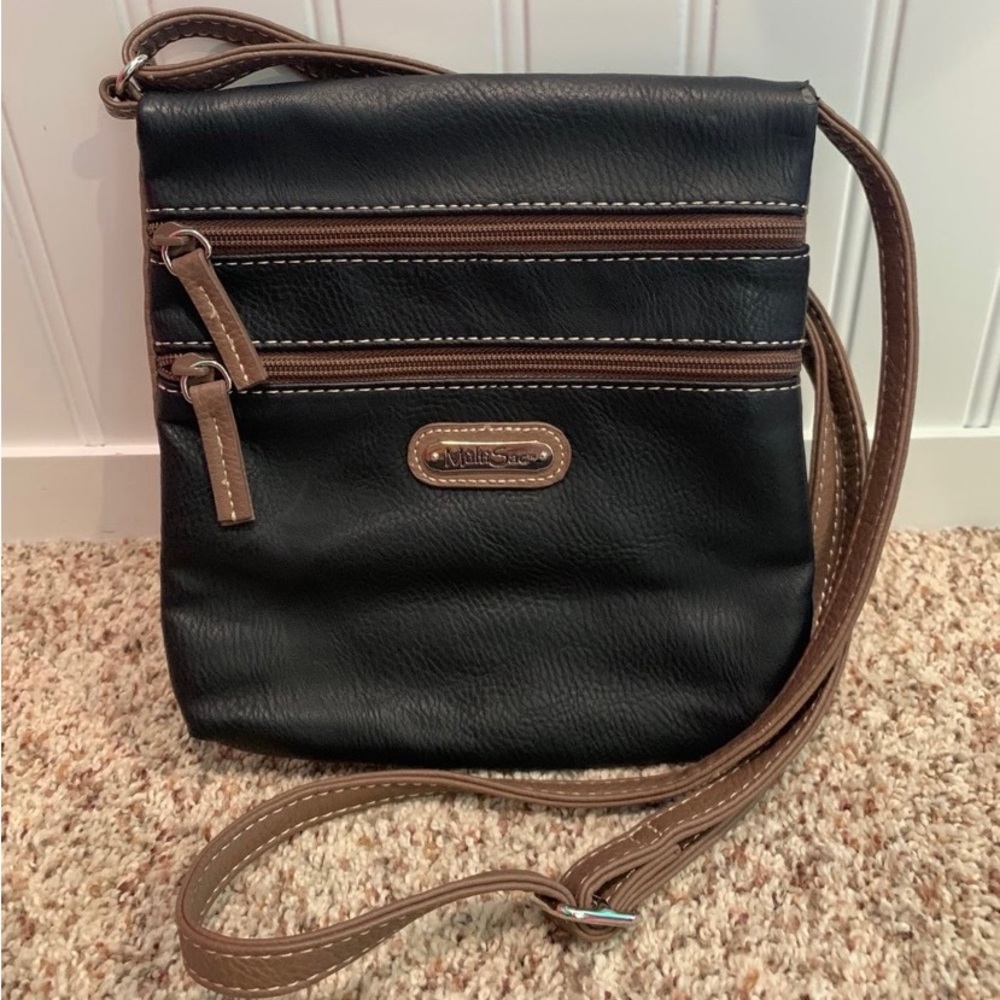 MultiSac Brown/Black Crossbody